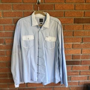 ARMANI EXCHANGE XL MENS BUTTON DOWN SHIRT